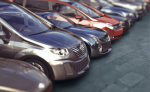rental cars lined up