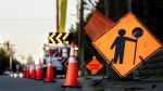 Lane closure in a work zone